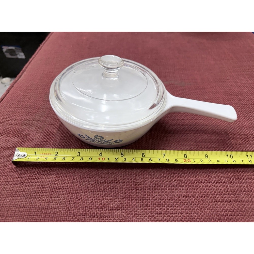 Vintage Corning Ware Blue Cornflower 1 Pint Skillet Saucepan P 81 B